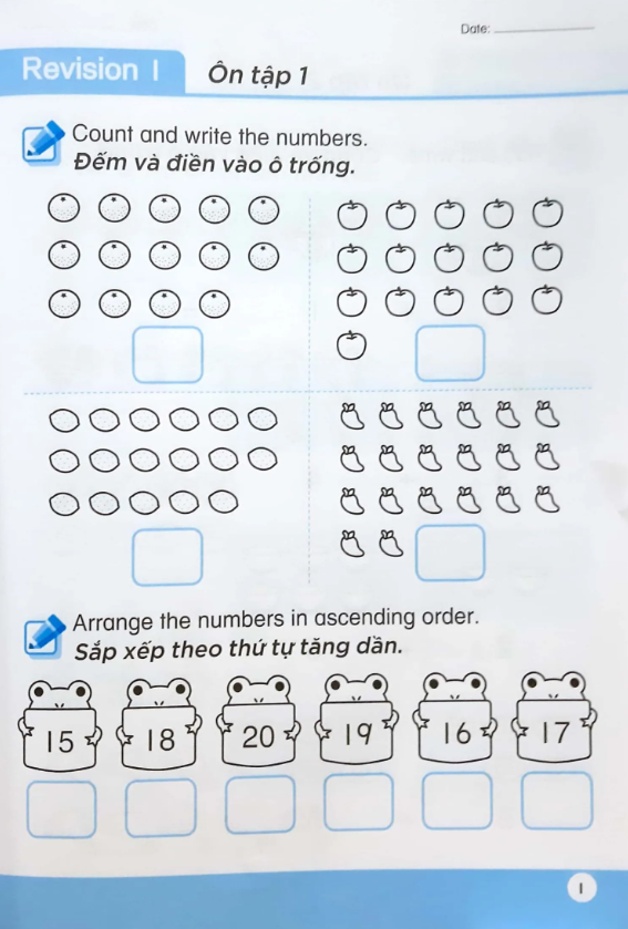 bộ toán song ngữ tiền tiểu học 5 - activity book - Ảnh 3