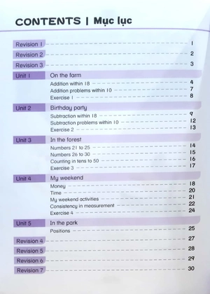 bộ toán song ngữ tiền tiểu học 5 - coursebook - Ảnh 3