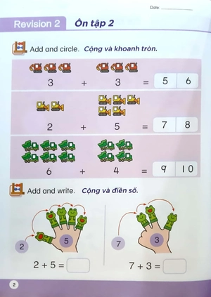 bộ toán song ngữ tiền tiểu học 5 - coursebook - Ảnh 5