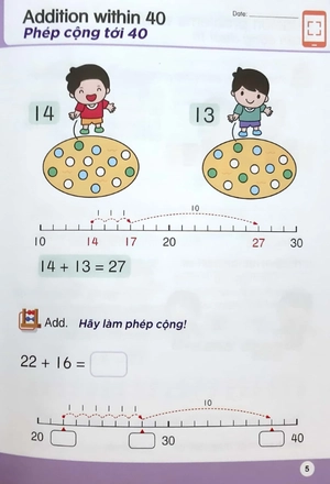 bộ toán song ngữ tiền tiểu học 6 - coursebook - Ảnh 5