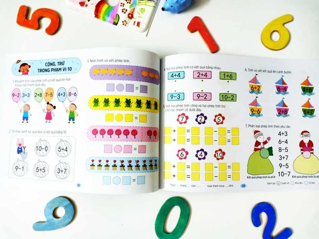 bộ toán tiền tiểu học - cộng trừ trong phạm vi 20 (tái bản 2023) - Ảnh 5