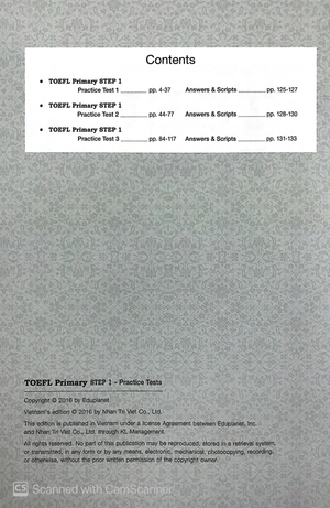 bộ toefl - primary - step 1 - practice (kèm cd) - Ảnh 2