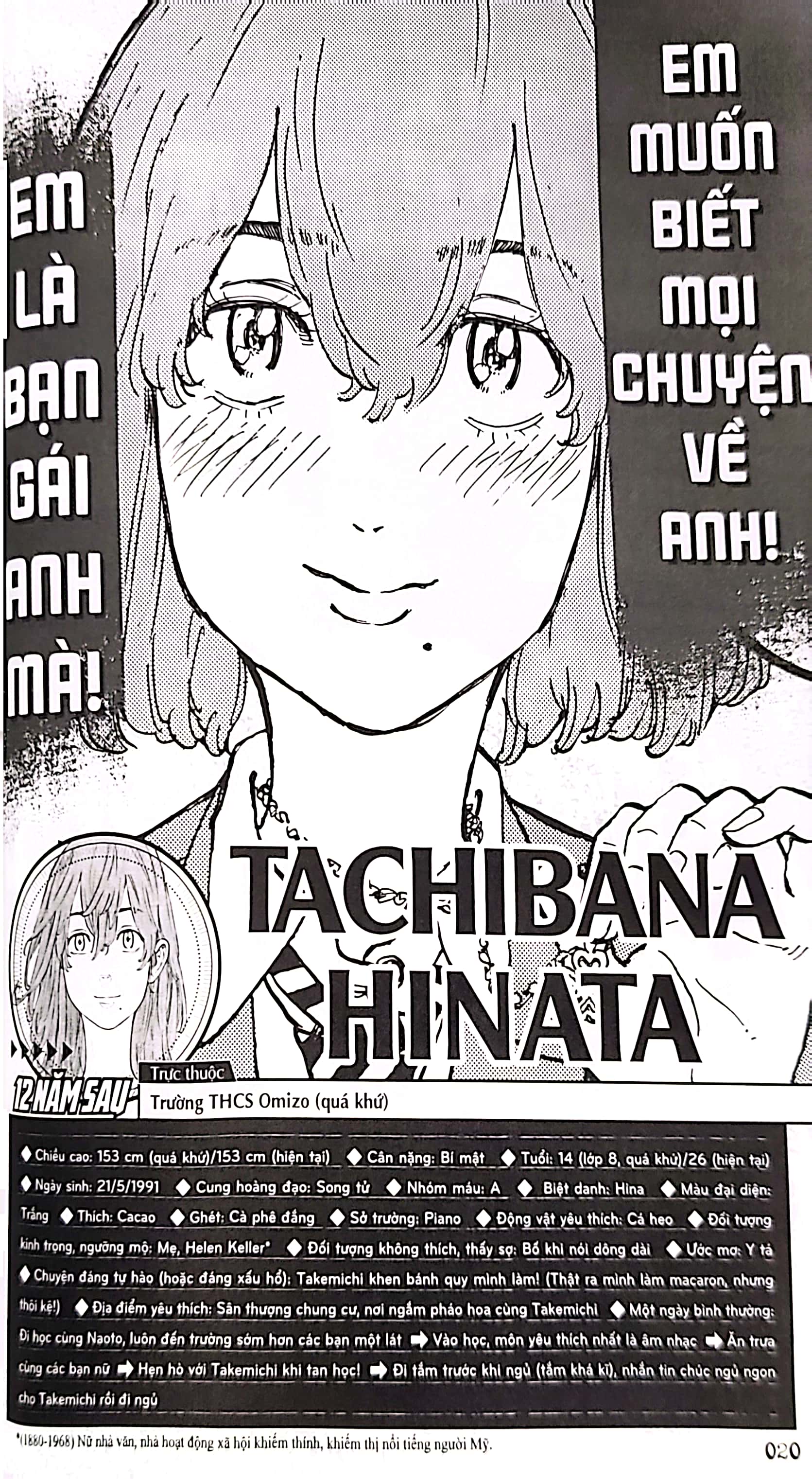 bộ tokyo revengers - character book - tập 1 - thiên thượng thiên hạ - Ảnh 9