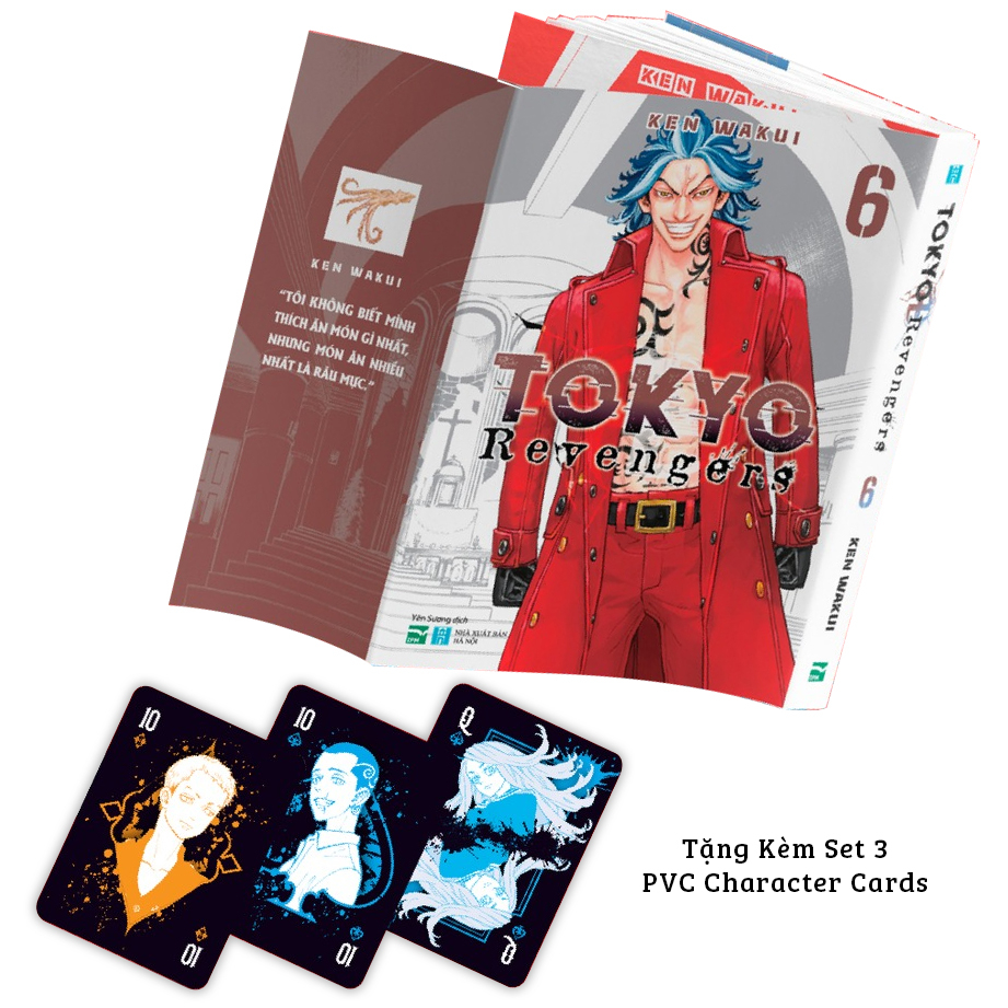 bộ tokyo revengers - tập 6 - bản đặc biệt - tặng kèm set 3 pvc character cards - Ảnh 3