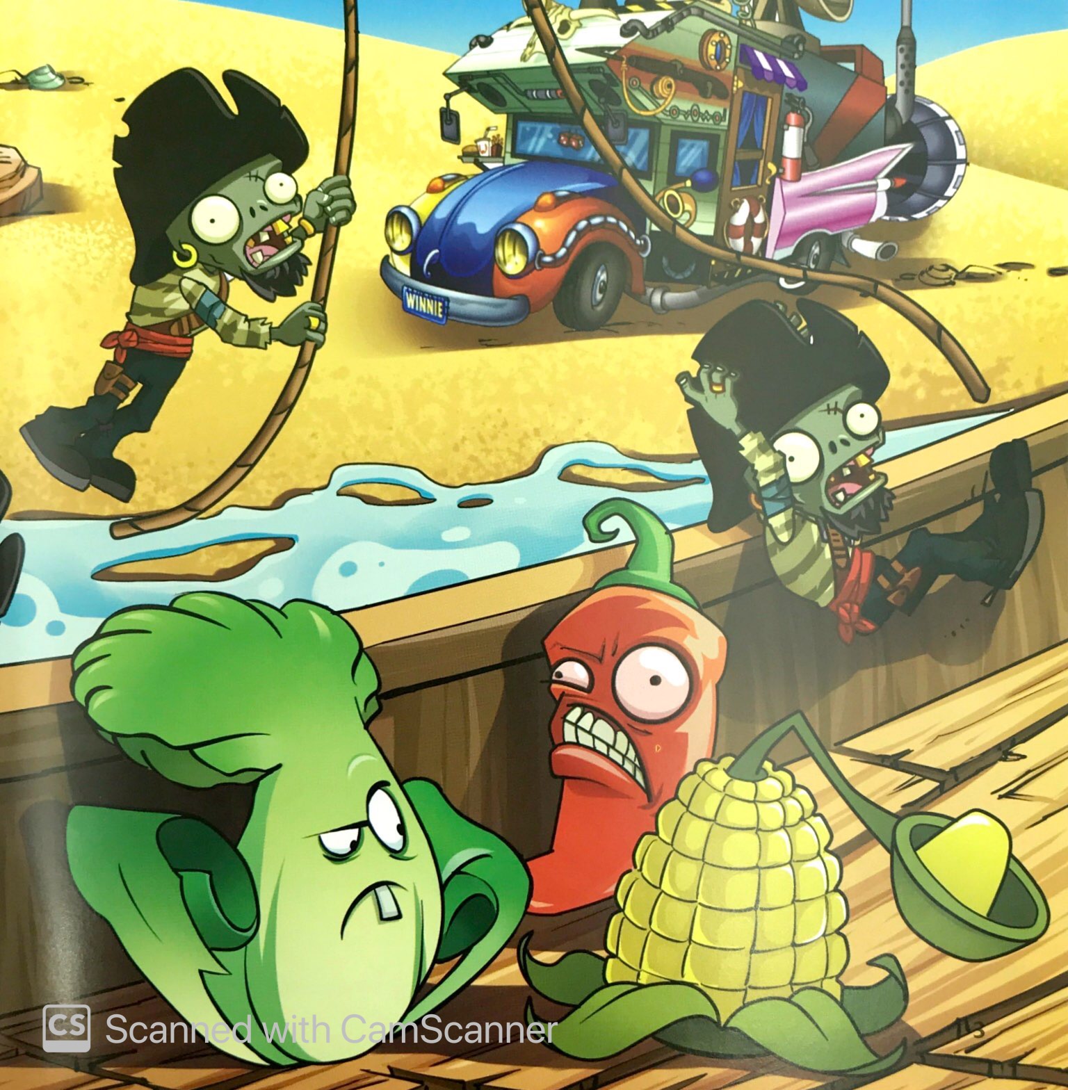 bộ trái cây đại chiến zombie 19 - con thuyền cướp biển (tái bản 2019) - Ảnh 5