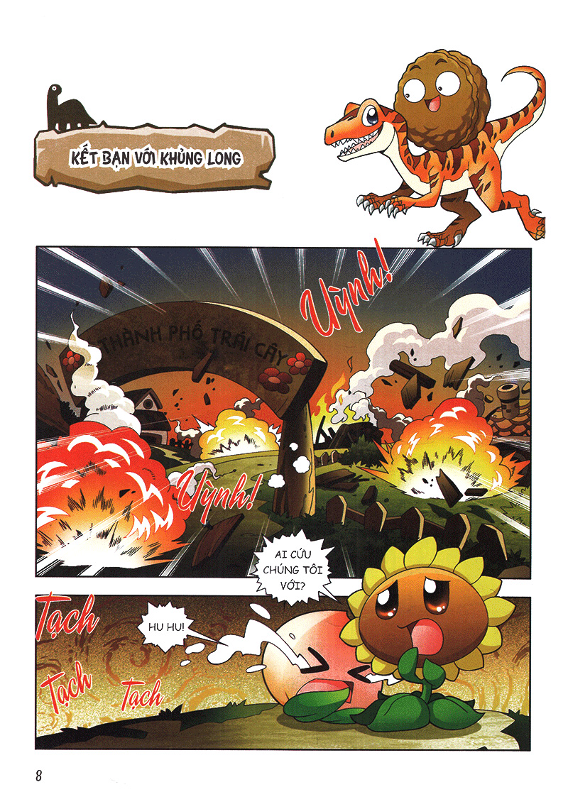 bộ trái cây đại chiến zombie - thế giới khủng long - tập 1: chiến binh mạo hiểm (tái bản) - Ảnh 4