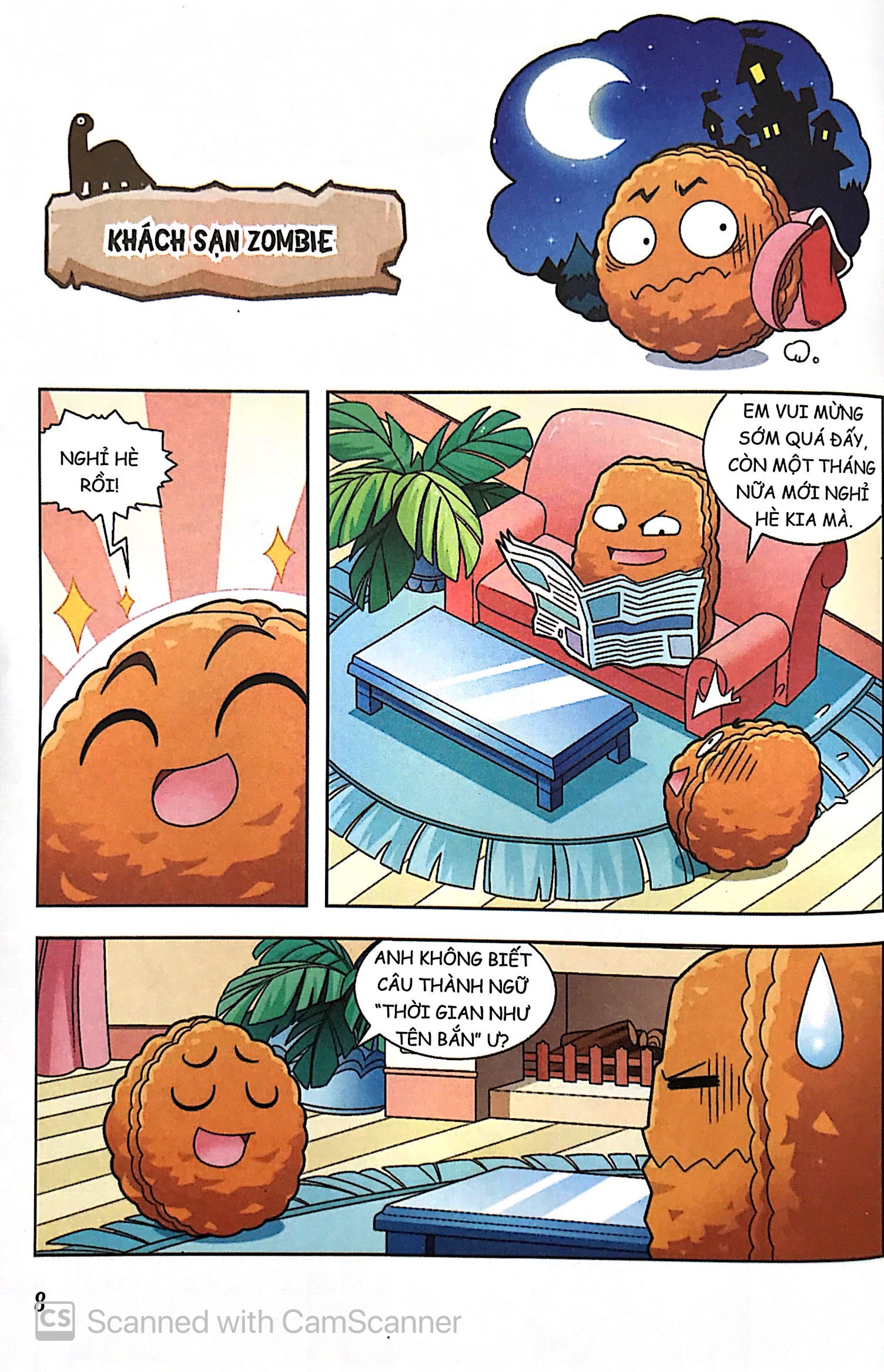 bộ trái cây đại chiến zombie - thế giới khủng long - tập 10: vương quốc ngủ say (tái bản) - Ảnh 6