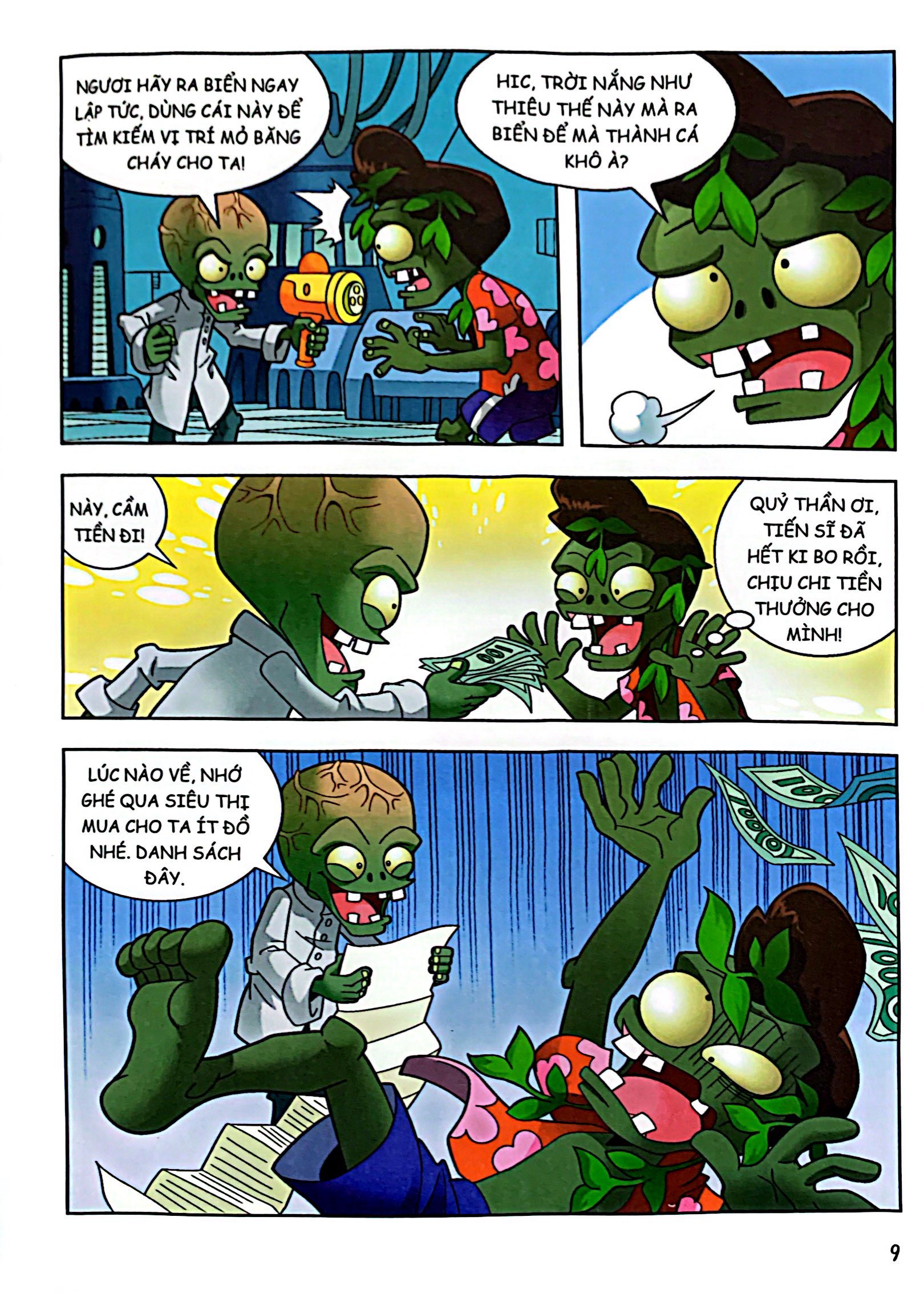 bộ trái cây đại chiến zombie - thế giới khủng long - tập 11: thợ săn đáy biển (tái bản) - Ảnh 7