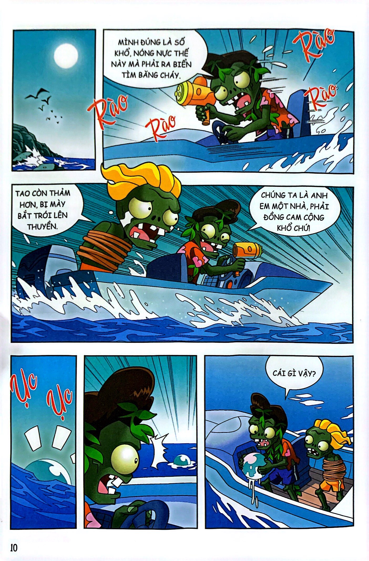 bộ trái cây đại chiến zombie - thế giới khủng long - tập 11: thợ săn đáy biển (tái bản) - Ảnh 8