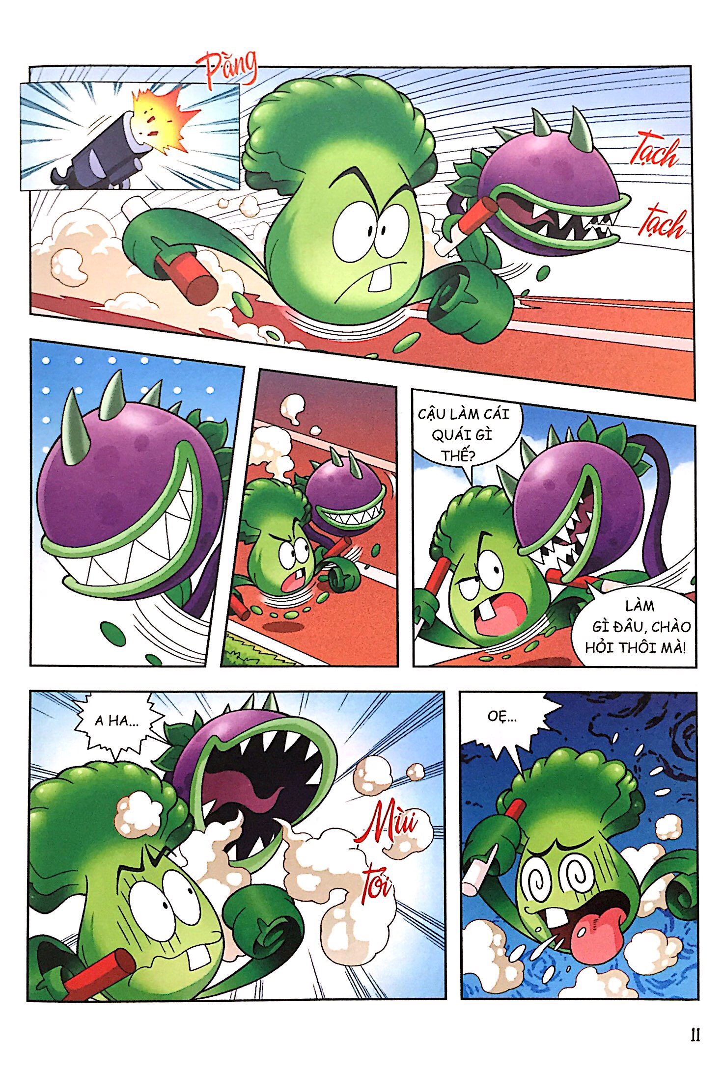 bộ trái cây đại chiến zombie - thế giới khủng long - tập 2: công viên khủng long (tái bản) - Ảnh 5