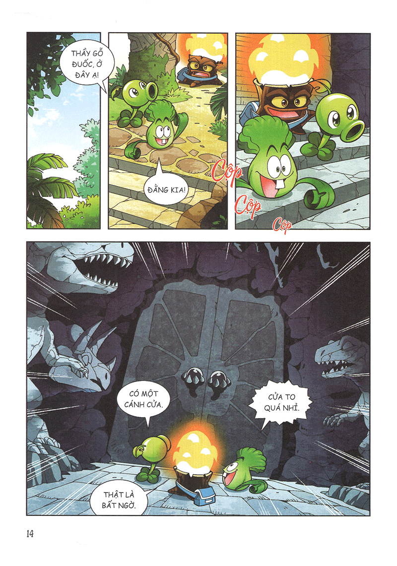 bộ trái cây đại chiến zombie - thế giới khủng long - tập 5: khủng long và tòa thành vàng - Ảnh 12