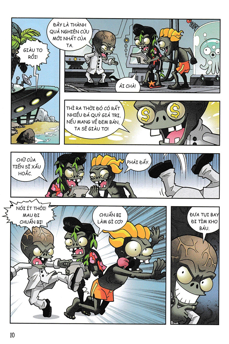 bộ trái cây đại chiến zombie - thế giới khủng long tập 6: kho báu kỷ jura (tái bản) - Ảnh 10