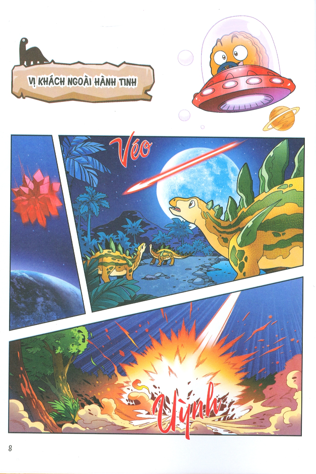 bộ trái cây đại chiến zombie - thế giới khủng long - tập 9: trên đảo khủng long (tái bản) - Ảnh 2