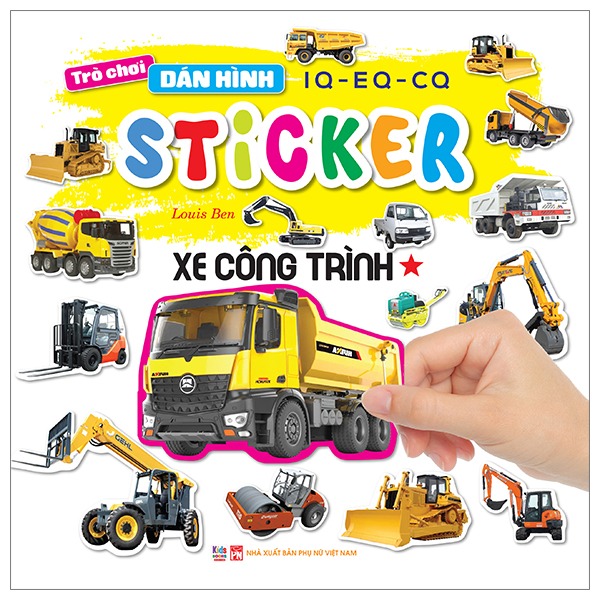 Bộ Trò Chơi Dán Hình IQ-EQ-CQ - Sticker - Siêu Xe - Tập 1