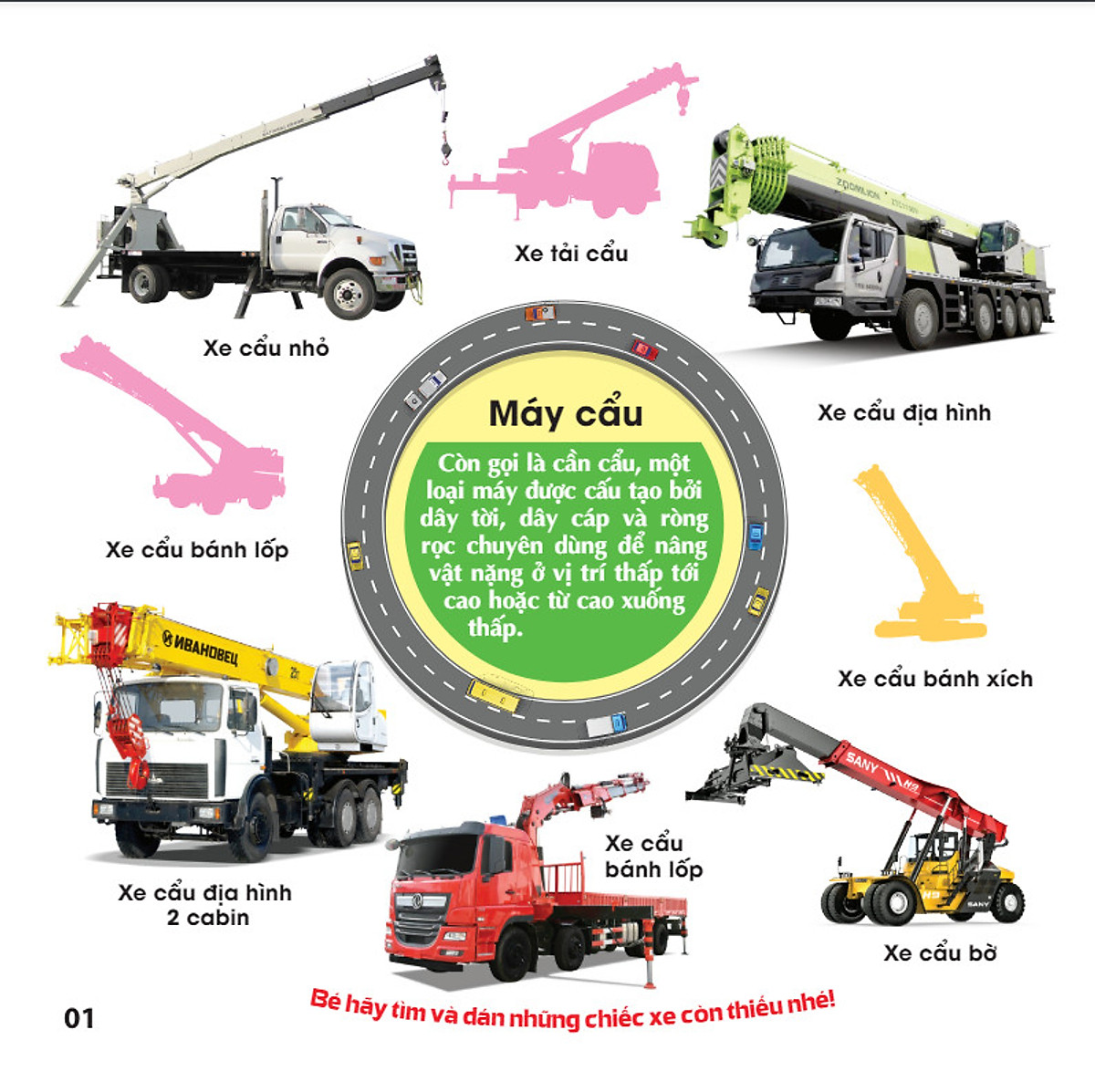 Bộ Trò Chơi Dán Hình IQ-EQ-CQ - Sticker - Xe Công Trình - Tập 1 - Ảnh 4