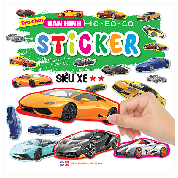 Bộ Trò Chơi Dán Hình IQ-EQ-CQ - Sticker - Xe Thể Thao -Tập 2 - Ảnh 8