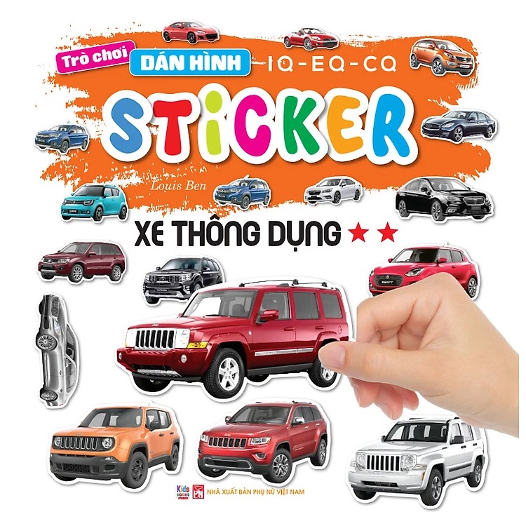 Bộ Trò Chơi Dán Hình IQ-EQ-CQ - Sticker - Xe Thông Dụng - Tập 1 - Ảnh 2