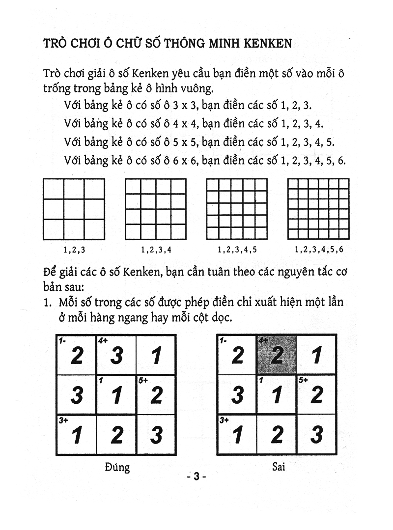 bộ trò chơi ô chữ số thông minh kenken - dành cho mọi người (tập 2) - Ảnh 3