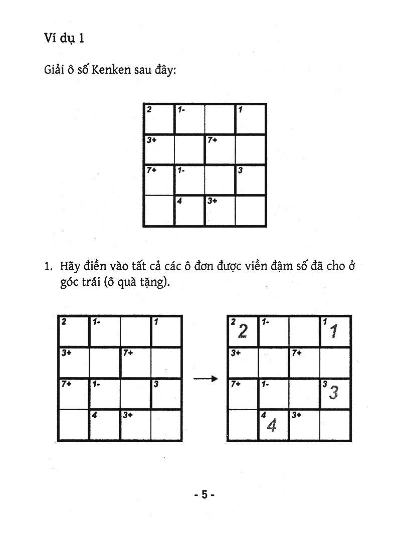 bộ trò chơi ô chữ số thông minh kenken - dành cho mọi người (tập 2) - Ảnh 5