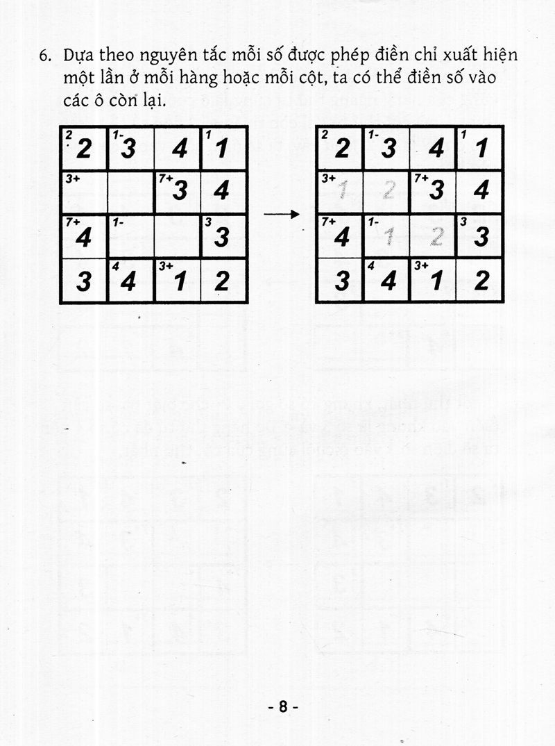 bộ trò chơi ô chữ số thông minh kenken - dành cho mọi người (tập 3) - Ảnh 8