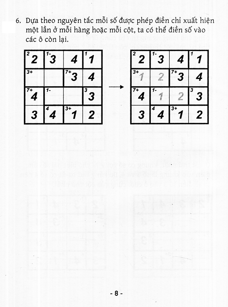 bộ trò chơi ô chữ số thông minh kenken - dành cho mọi người (tập 4) - Ảnh 7