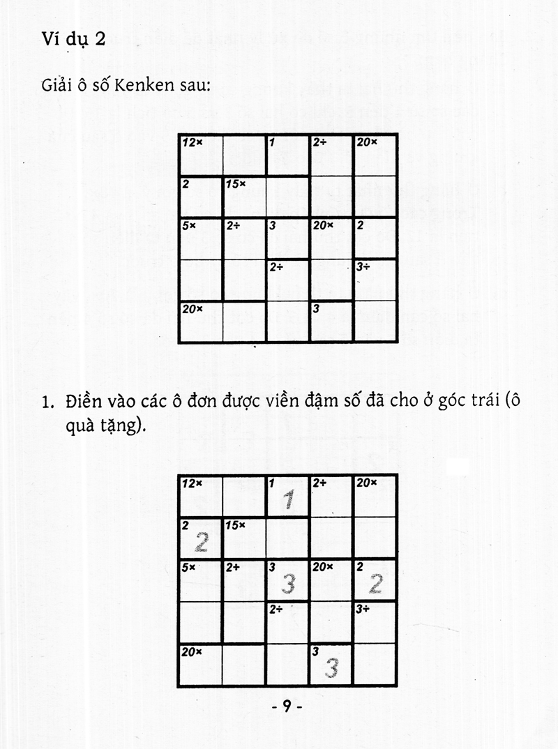 bộ trò chơi ô chữ số thông minh kenken - dành cho mọi người (tập 5) - Ảnh 9