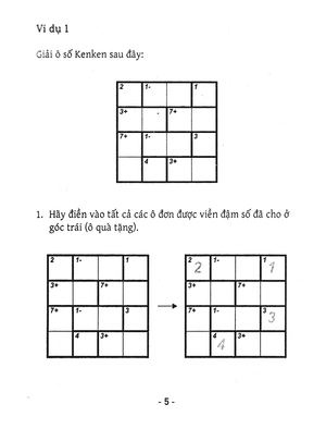 bộ trò chơi ô chữ số thông minh kenken - dành cho người bắt đầu (tập 5) - Ảnh 5