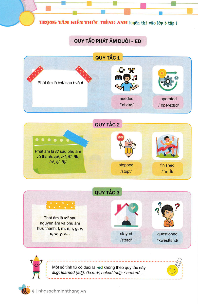 bộ trọng tâm kiến thức tiếng anh luyện thi vào lớp 6 - tập 1 (không đáp án) - Ảnh 7