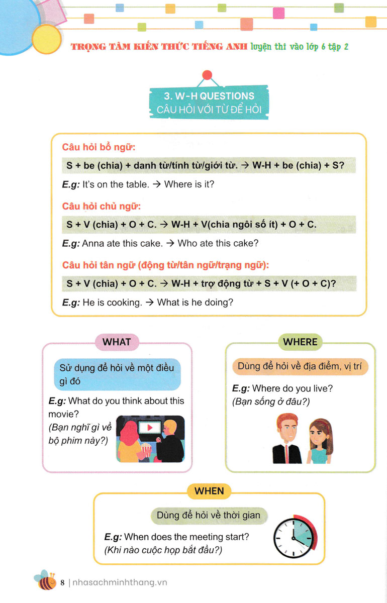 bộ trọng tâm kiến thức tiếng anh luyện thi vào lớp 6 - tập 2 (không đáp án) - Ảnh 7