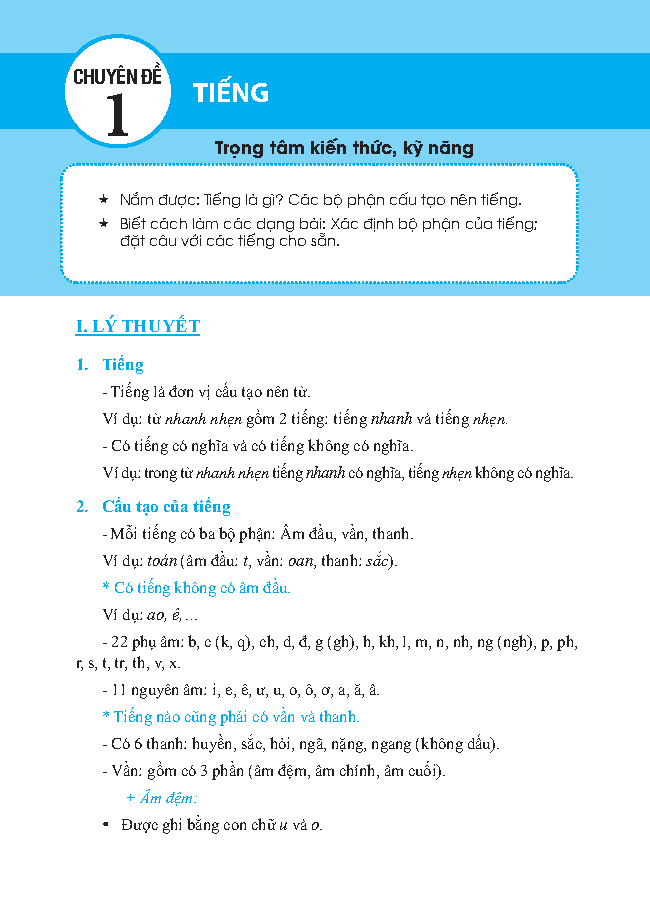bộ trọng tâm kiến thức tiếng việt luyện thi vào lớp 6 - có đáp án - tập 1 - Ảnh 9