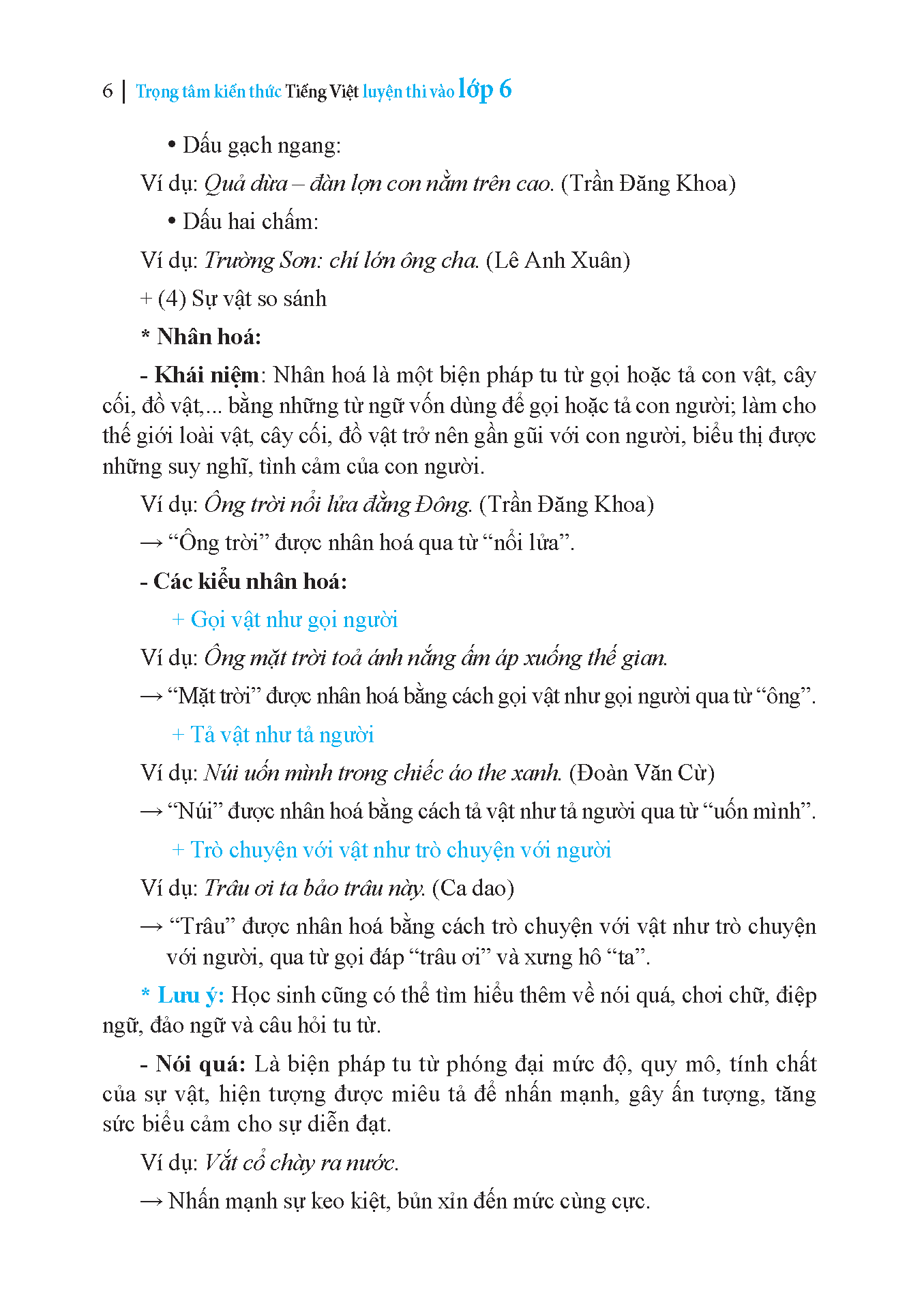 bộ trọng tâm kiến thức tiếng việt luyện thi vào lớp 6 - có đáp án - tập 2 - Ảnh 4