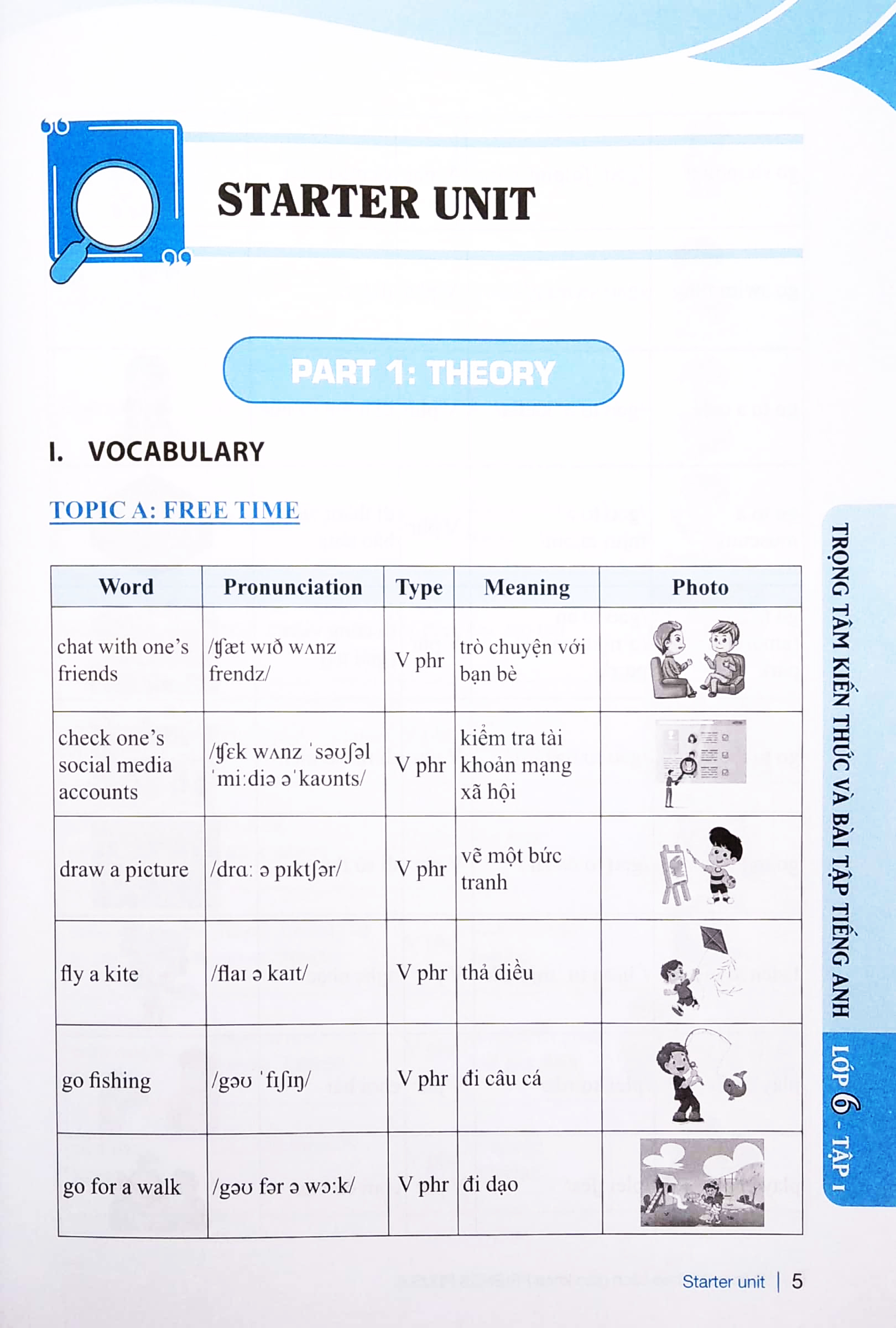 bộ trọng tâm kiến thức và bài tập tiếng anh 6 - tập 1 (có đáp án) - Ảnh 5