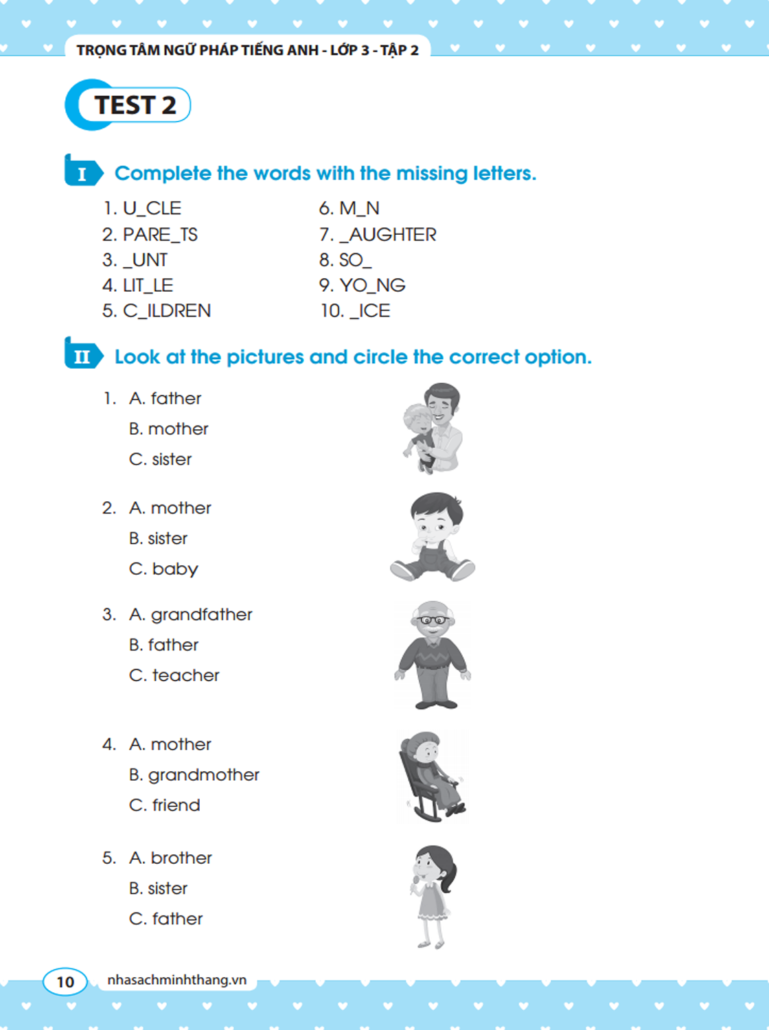 bộ trọng tâm ngữ pháp tiếng anh lớp 3 tập 2 (tái bản 2020) - Ảnh 7