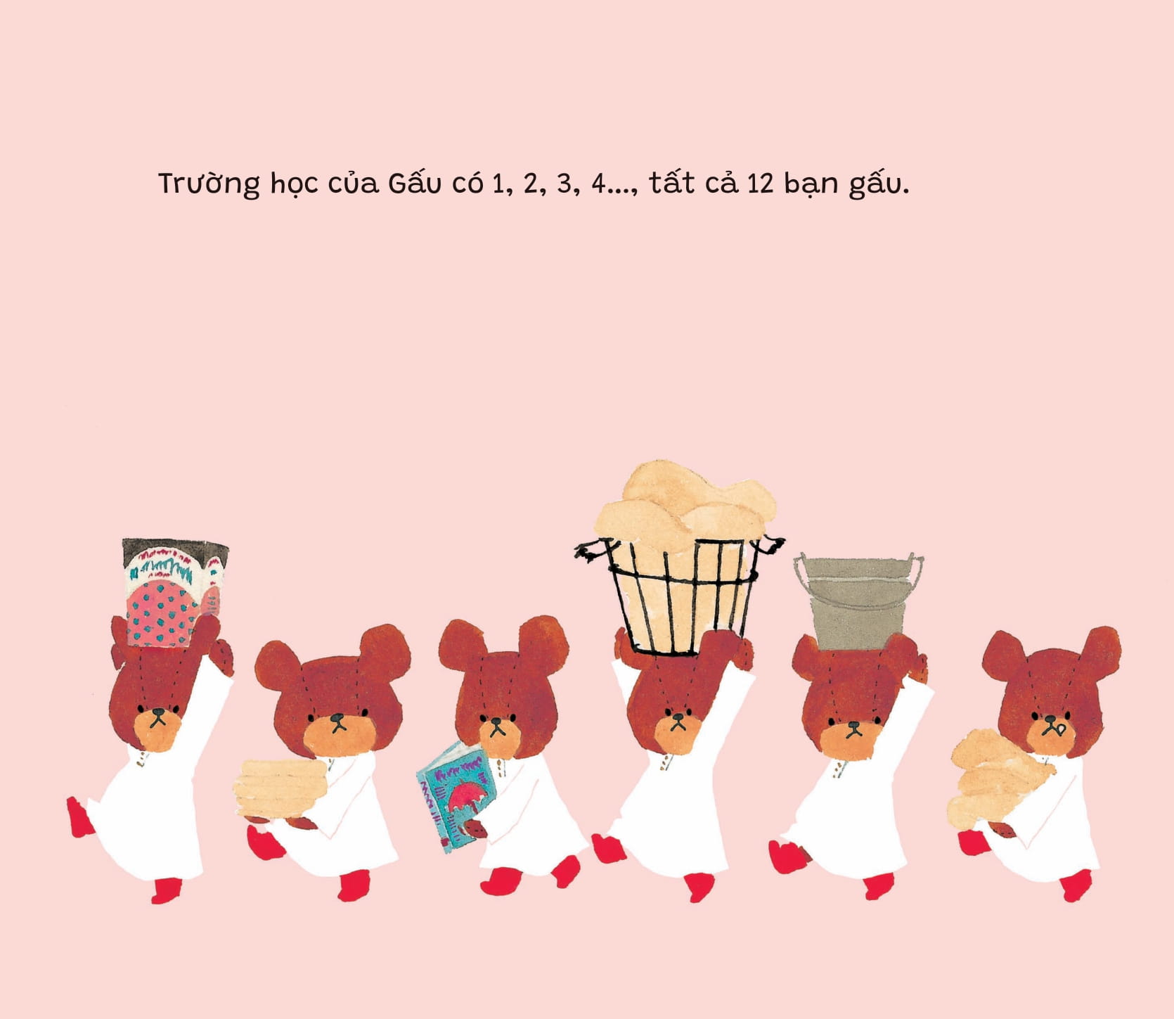 bộ trường học của gấu - jackie giặt quần áo - Ảnh 2