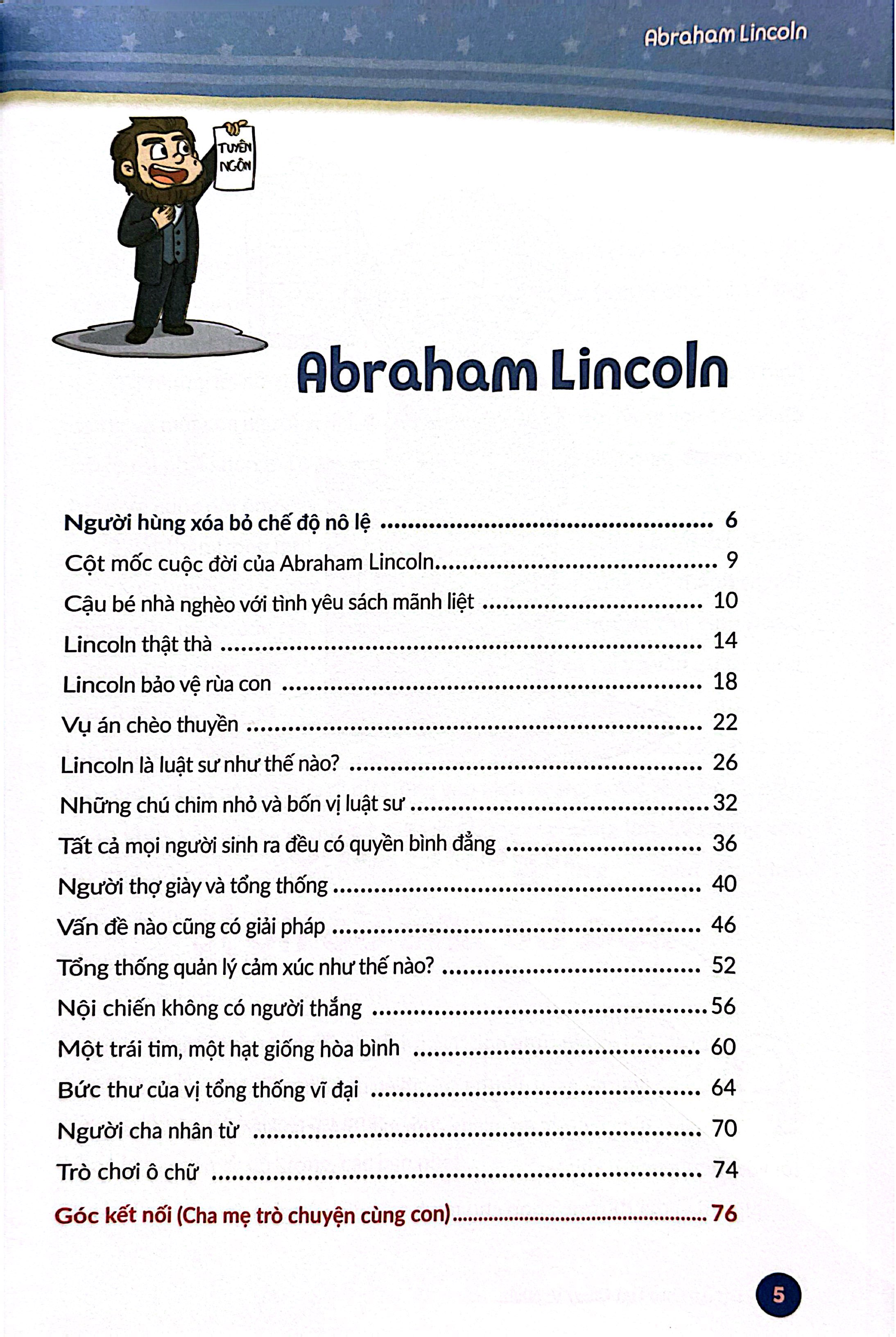 Bộ Trưởng Thành Cùng Vĩ Nhân 1 - Các Vị Vua Và Lãnh Tụ - Abraham Lincoln - Ảnh 3