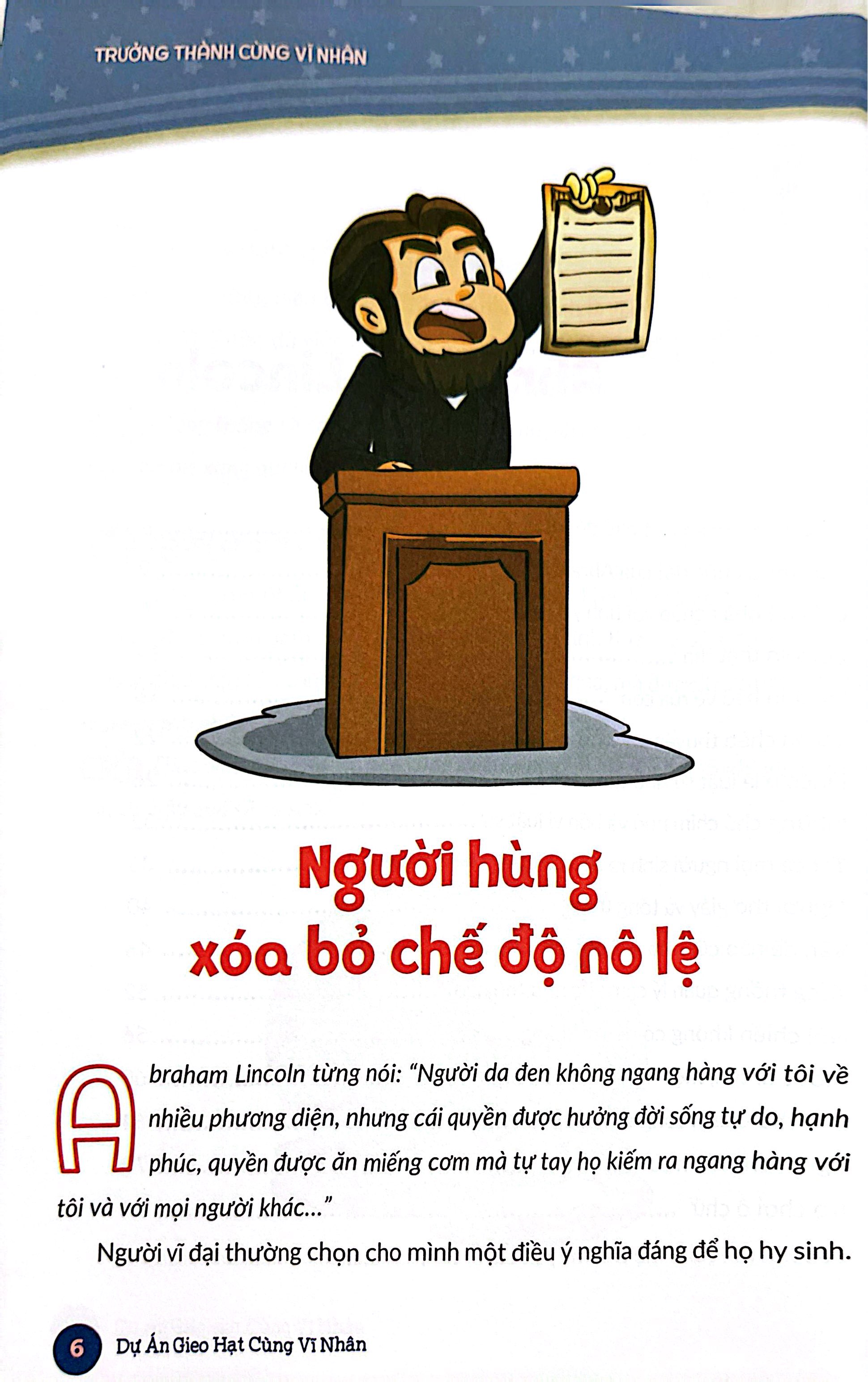 Bộ Trưởng Thành Cùng Vĩ Nhân 1 - Các Vị Vua Và Lãnh Tụ - Abraham Lincoln - Ảnh 4