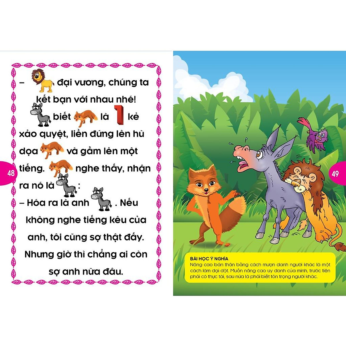 bộ truyện đọc bằng hình ảnh - những câu chuyện ngụ ngôn thế giới đặc sắc 1 - Ảnh 6