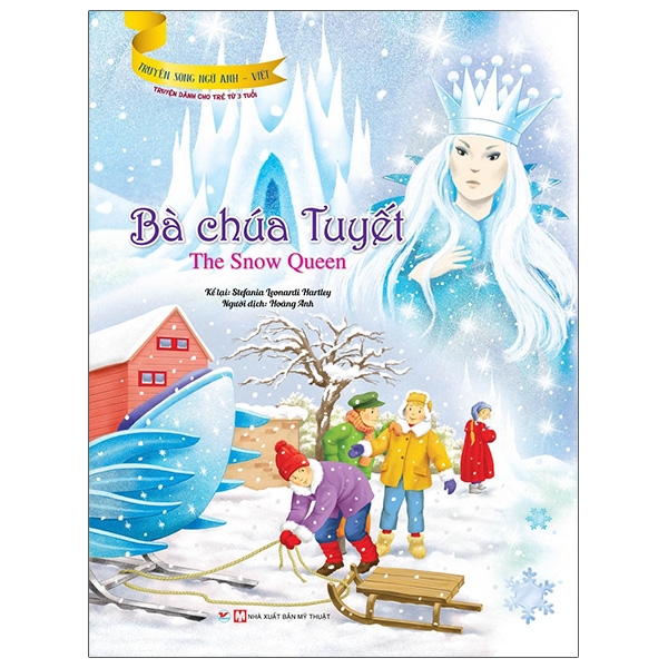 bộ truyện song ngữ anh - việt dành cho trẻ từ 3 tuổi: bà chúa tuyết + bầy chim thiên nga + chú vịt con xấu xí + cô bé tí hon (bộ 4 cuốn) - Ảnh 2