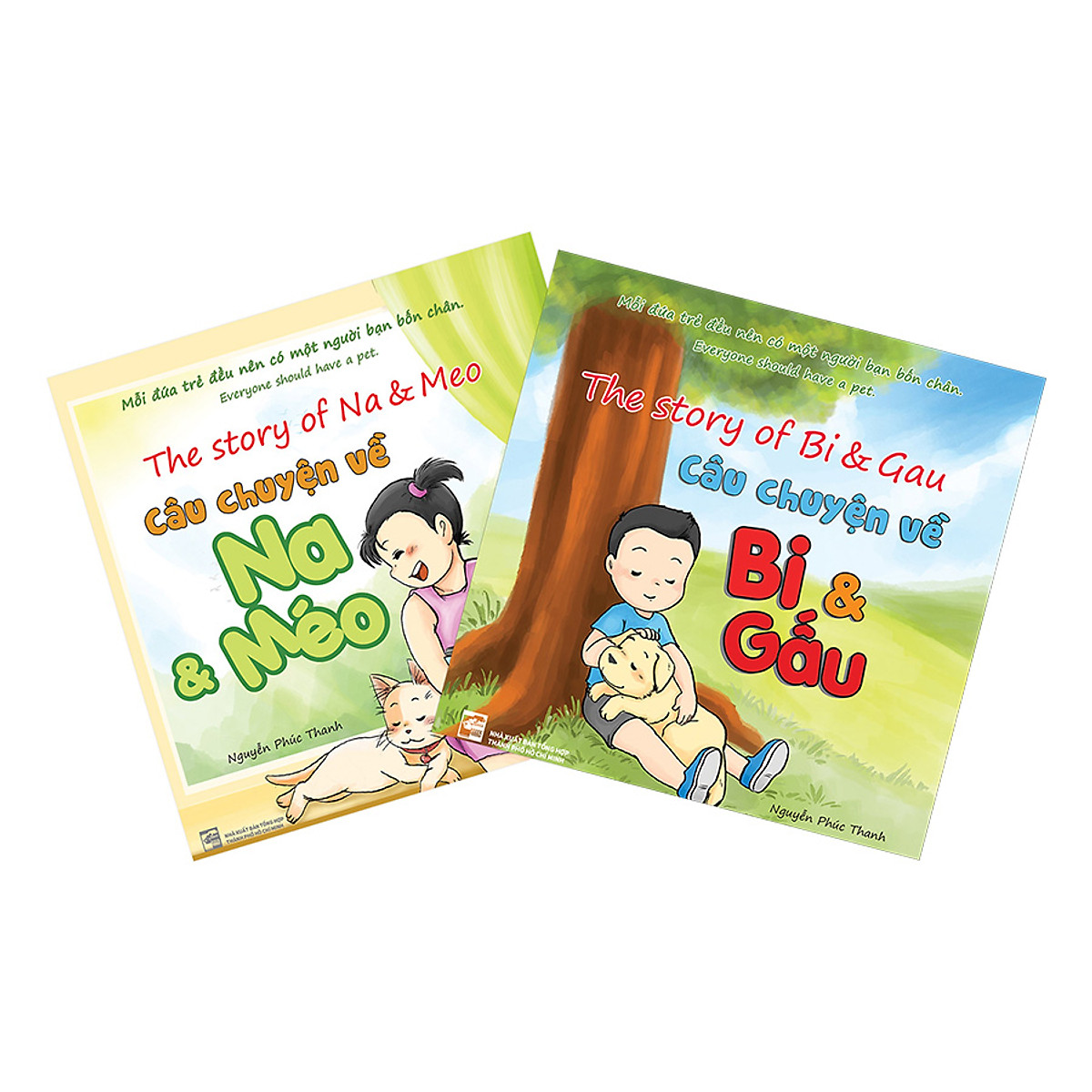 bộ truyện trang song ngữ - bi & gấu + na & méo (bộ 2 cuốn) - Ảnh 2