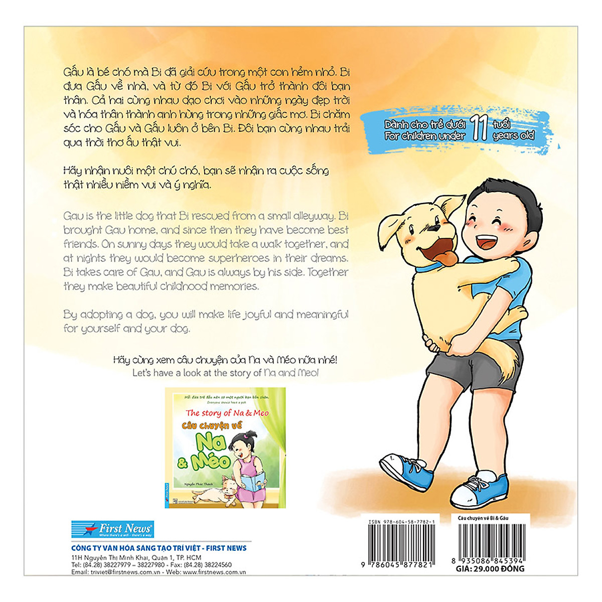 bộ truyện trang song ngữ - bi & gấu + na & méo (bộ 2 cuốn) - Ảnh 6