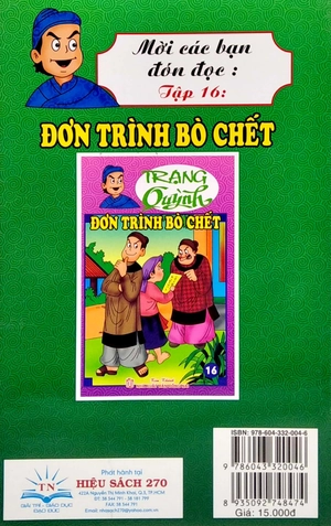 bộ truyện tranh trạng quỳnh - tập 15: người bạn đồng hành (in màu) - Ảnh 6