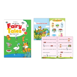 bộ truyện tranh tư duy hình ảnh tiếng anh - look and tell fairy tales 1-2-3-4 (hear it - see it - say it) (bộ 4 cuốn) - Ảnh 3