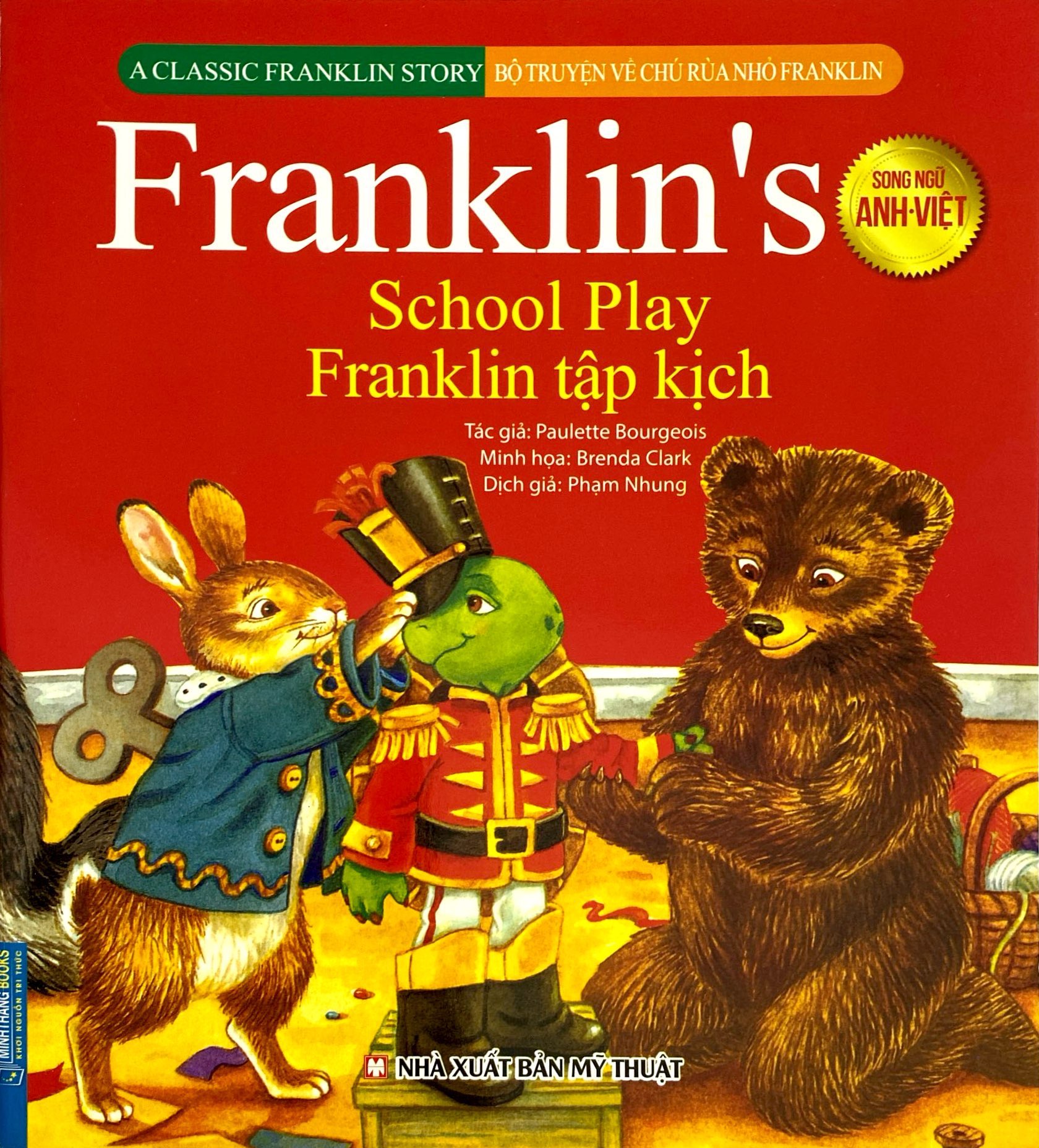 bộ truyện về chú rùa nhỏ franklin - franklin tập kịch (song ngữ anh - việt) - Ảnh 2