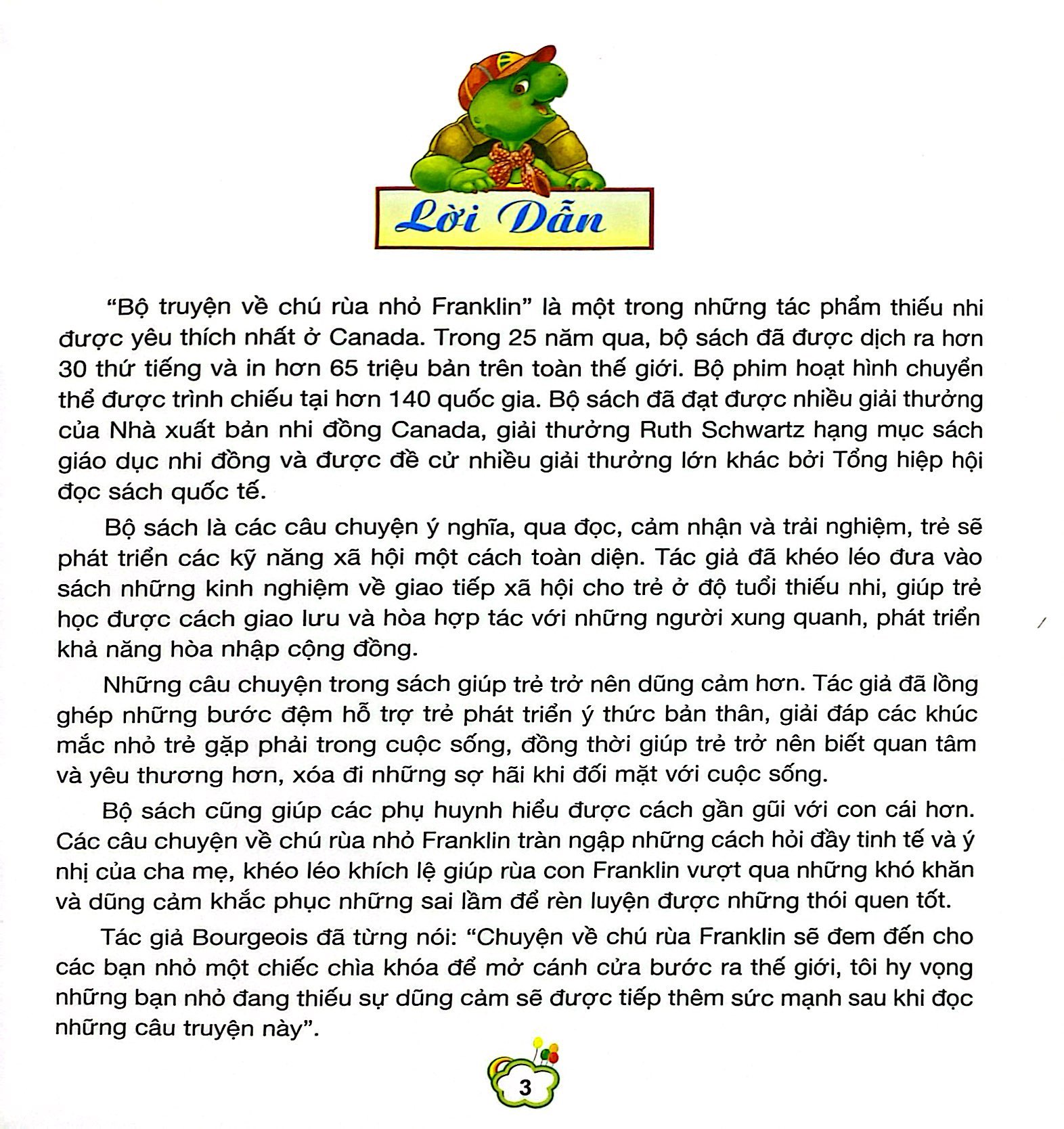 bộ truyện về chú rùa nhỏ franklin - franklin tập kịch (song ngữ anh - việt) - Ảnh 3