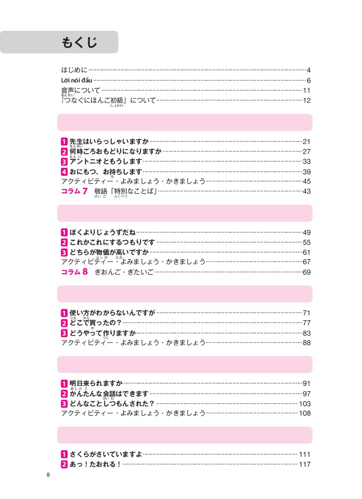 Bộ Tsunagu Nihongo - Tiếng Nhật Kết Nối - Sơ Cấp 2 - Tiếng Nhật Giao Tiếp Cơ Bản - Ảnh 7