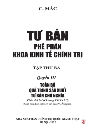 bộ tư bản - phê phán khoa kinh tế chính trị - tập thứ ba - quyển iii: toàn bộ quá trình sản xuất tư bản chủ nghĩa. phần thứ hai (chương xxix - lii) - Ảnh 5