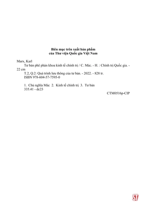 bộ tư bản - phê phán khoa kinh tế chính trị - tập thứ hai - quyển ii: quá trình lưu thông của tư bản - Ảnh 4