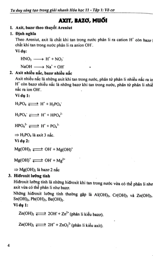 bộ tư duy sáng tạo trong giải nhanh hóa học 11 - tập 1 - vô cơ - Ảnh 3