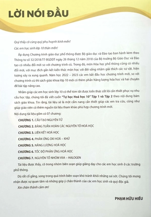 bộ tự học hóa học 10 - tập 2 (theo chương trình giáo dục phổ thông mới) - Ảnh 4