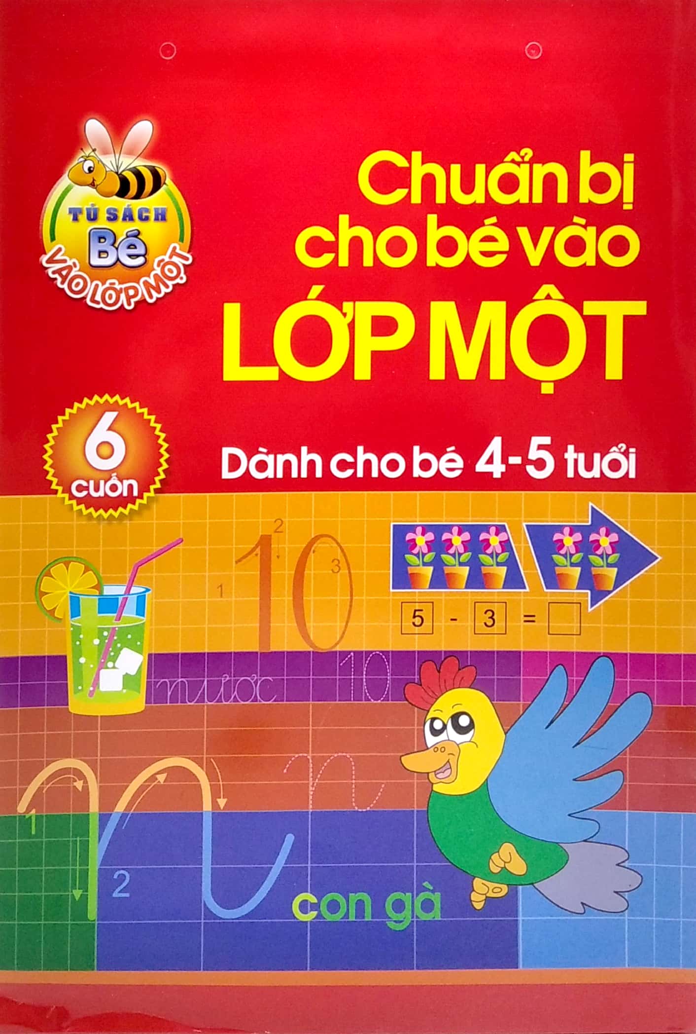 bộ tủ sách bé vào lớp một - chuẩn bị cho bé vào lớp 1 (dành cho bé 4-5 tuổi) (bộ túi 6 cuốn) - Ảnh 2